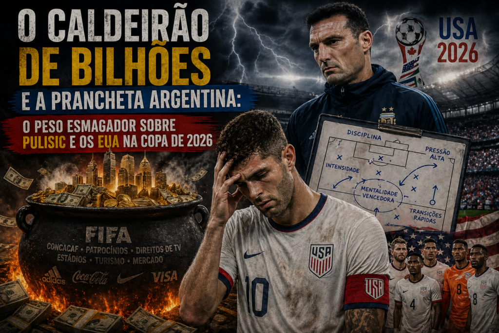 O Caldeirão de Bilhões e a Prancheta Argentina: O Peso Esmagador Sobre Pulisic e os EUA na Copa de 2026